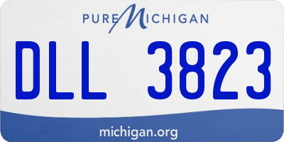 MI license plate DLL3823