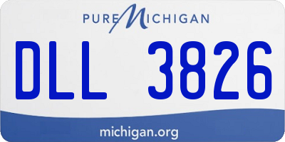 MI license plate DLL3826