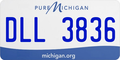 MI license plate DLL3836