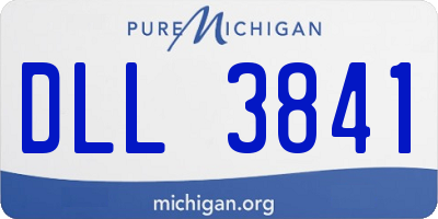 MI license plate DLL3841