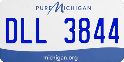 MI license plate DLL3844