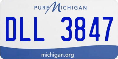 MI license plate DLL3847