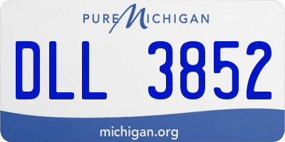 MI license plate DLL3852