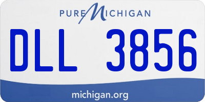 MI license plate DLL3856
