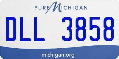 MI license plate DLL3858