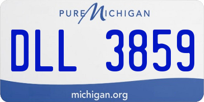 MI license plate DLL3859
