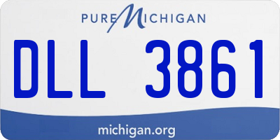 MI license plate DLL3861