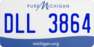 MI license plate DLL3864