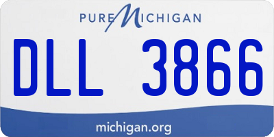 MI license plate DLL3866