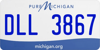 MI license plate DLL3867