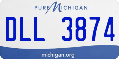 MI license plate DLL3874
