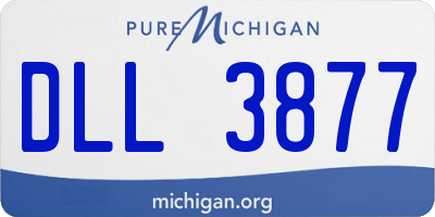 MI license plate DLL3877