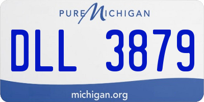 MI license plate DLL3879