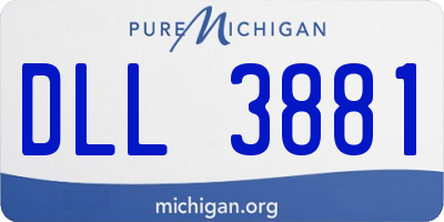 MI license plate DLL3881