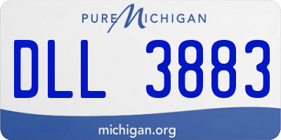 MI license plate DLL3883