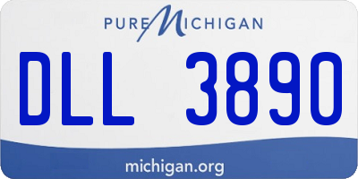 MI license plate DLL3890