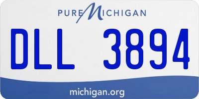 MI license plate DLL3894