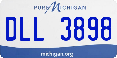 MI license plate DLL3898