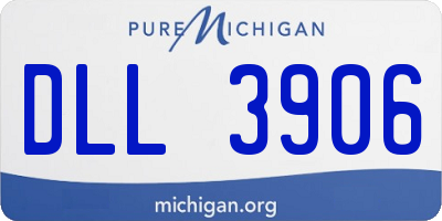 MI license plate DLL3906