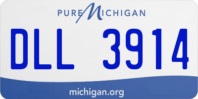 MI license plate DLL3914