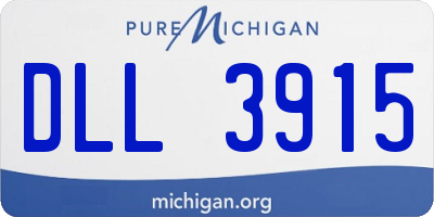 MI license plate DLL3915