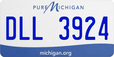 MI license plate DLL3924