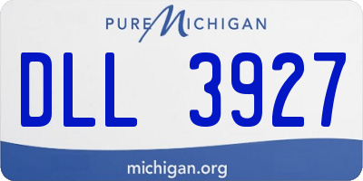 MI license plate DLL3927
