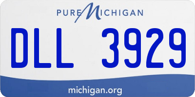 MI license plate DLL3929