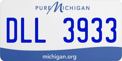 MI license plate DLL3933