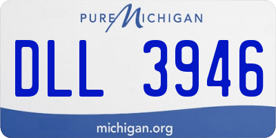 MI license plate DLL3946