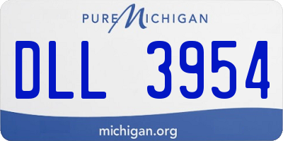 MI license plate DLL3954