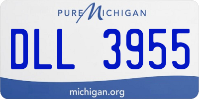 MI license plate DLL3955