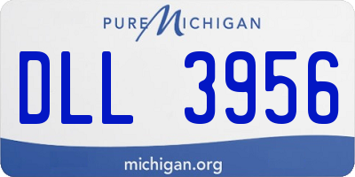 MI license plate DLL3956