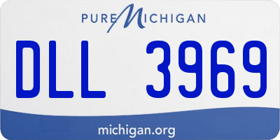 MI license plate DLL3969