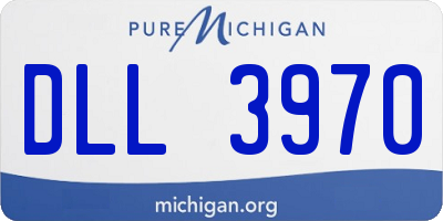 MI license plate DLL3970