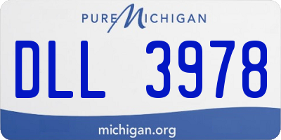 MI license plate DLL3978
