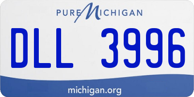 MI license plate DLL3996