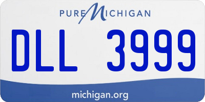 MI license plate DLL3999