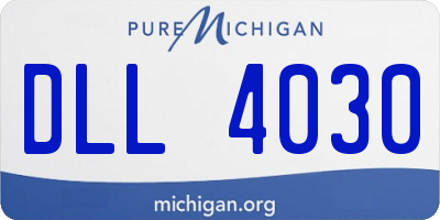MI license plate DLL4030