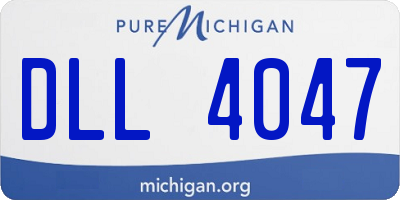 MI license plate DLL4047