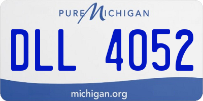 MI license plate DLL4052