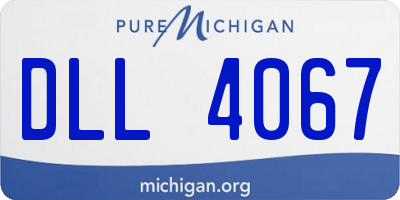 MI license plate DLL4067