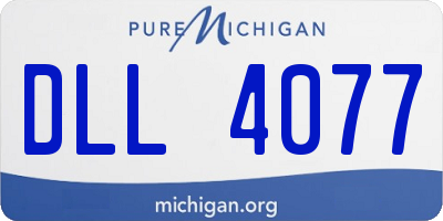 MI license plate DLL4077