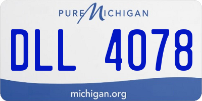 MI license plate DLL4078
