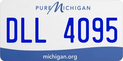 MI license plate DLL4095
