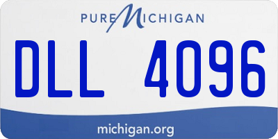 MI license plate DLL4096