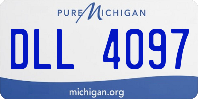 MI license plate DLL4097