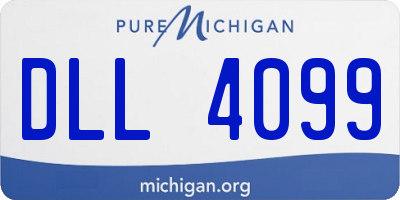 MI license plate DLL4099