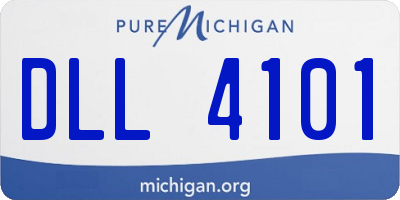 MI license plate DLL4101