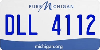 MI license plate DLL4112